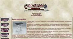 Desktop Screenshot of champagnetables.com